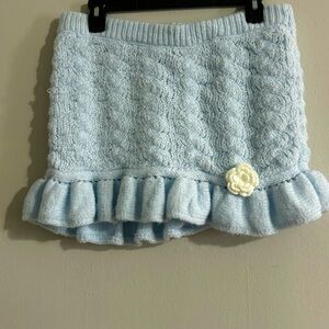 Crochet mini skirt